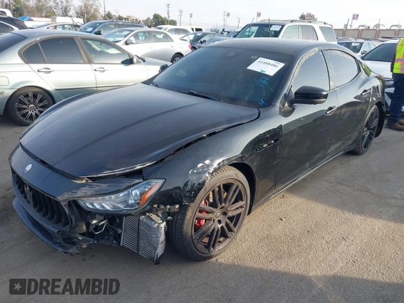 2021 Maserati Ghibli S with VIN ZAM57YSA3M1365483, listed as a IAAI auction lot 41488486 with 51,954 mi miles and . Bid and sale history available at DreamBid. Image 22.