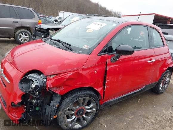 2017 FIAT 500 Pop with VIN 3C3CFFKR4HT661897, listed as a IAAI auction lot 41475111 with 21,606 mi miles. Bid and sale history available at carsss.com. Image 6.