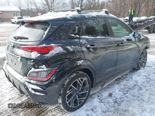 2022 Hyundai Kona N Line with VIN KM8K3CA31NU787336, listed as a IAAI auction lot 41275126 with 34,180 mi miles. Bid and sale history available at carsss.com. Image 4.