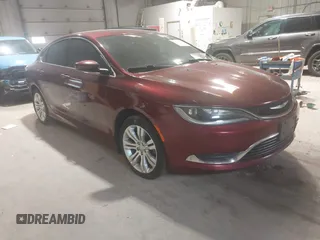 2015 Chrysler 200 Limited with VIN 1C3CCCAB8FN752289, listed as a IAAI auction lot 41959025 with 188,609 mi miles. Bid and sale history available at carsss.com. Image 1.