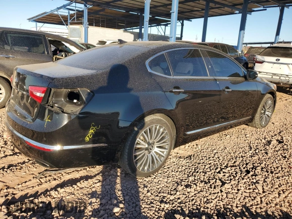 2014 Kia Cadenza Premium with VIN KNALN4D79E5121307, listed as a Copart auction lot 41670945 with 45,293 mi miles and Salvage Title. Bid and sale history available at carsss.com. Image 3.