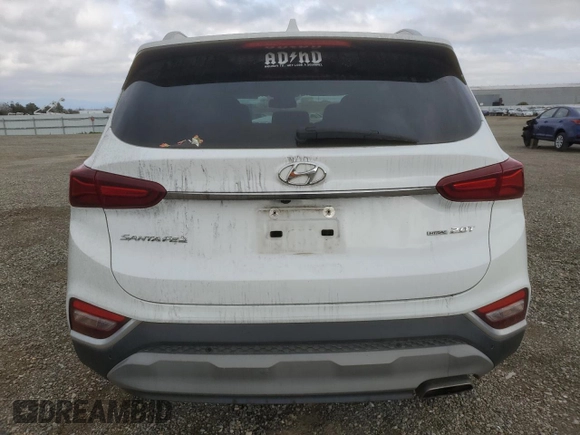 2019 Hyundai Santa Fe Ultimate with VIN 5NMS5CAA1KH073559, listed as a Copart auction lot 46430165 with 0 mi miles and Salvage Title. Bid and sale history available at carsss.com. Image 6.