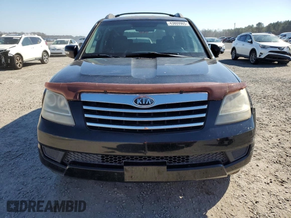 2009 Kia Borrego LX with VIN KNDJH741295020453, listed as a Copart auction lot 43809965 with 188,077 mi miles and Salvage Title. Bid and sale history available at DreamBid. Image 5.