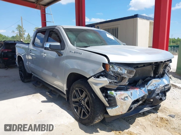 2020 Chevrolet Silverado 1500 LT with VIN 3GCUWCED4LG212056, listed as a IAAI auction lot 41935438 with 62,433 mi miles and . Bid and sale history available at DreamBid. Image 1.