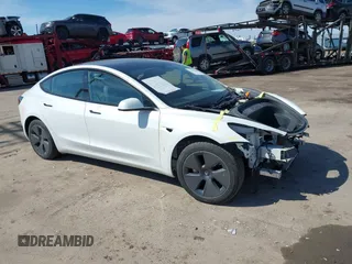 2023 Tesla Model 3 with VIN 5YJ3E1EA4PF433984, listed as a IAAI auction lot 41834180 with Not provided miles and . Bid and sale history available at DreamBid. Image 1.