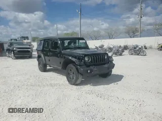 2025 Jeep Wrangler Sport S with VIN 1C4PJXDN3SW520493, listed as a Copart auction lot 55454235 with 6,064 mi miles and Non repairable. Bid and sale history available at DreamBid. Image 15.