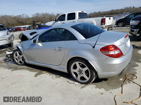 2006 Mercedes-Benz SLK 350 with VIN WDBWK56F76F104650, listed as a Copart auction lot 42739245 with 69,612 mi miles and Salvage title. Bid and sale history available at DreamBid. Image 2.
