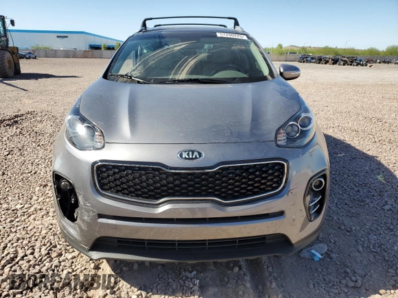 2017 Kia Sportage EX with VIN KNDPN3AC1H7225234, listed as a Copart auction lot 57290225 with 23,813 mi miles and Salvage title. Bid and sale history available at DreamBid. Image 5.