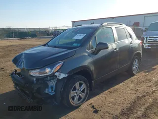 2018 Chevrolet Trax LT with VIN 3GNCJPSB6JL215329, listed as a IAAI auction lot 41790745 with 91,207 mi miles. Bid and sale history available at carsss.com. Image 2.