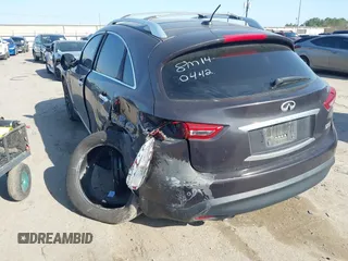 2011 Infiniti FX35 with VIN JN8AS1MW2BM140442, listed as a IAAI auction lot 41746340 with 207,569 mi miles. Bid and sale history available at carsss.com. Image 3.