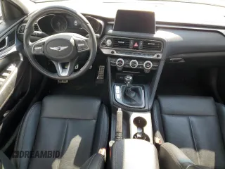 2019 Genesis G70 2.0T Sport with VIN KMTG24LA8KU032387, listed as a Copart auction lot 70257244 with 63,308 mi miles and Salvage Title. Bid and sale history available at carsss.com. Image 8.