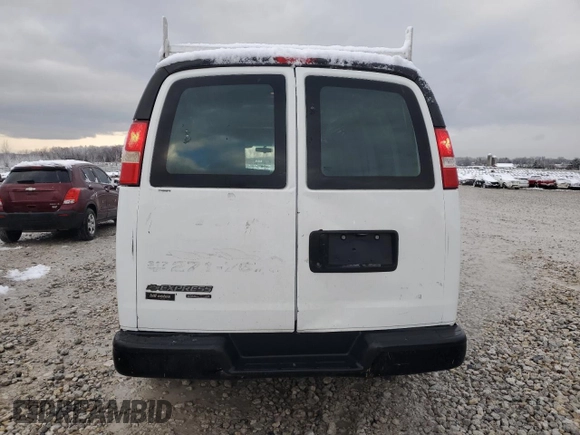 2014 Chevrolet Express Cargo Van with VIN 1GCWGFBA9E1122629, listed as a Copart auction lot 81180664 with 166,832 mi miles and Clean Title. Bid and sale history available at carsss.com. Image 6.