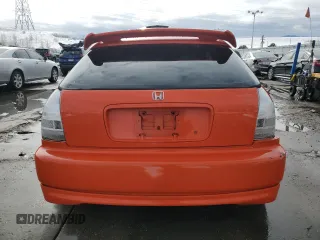 1996 Honda Civic CX with VIN 2HGEJ6329TH119752, listed as a Copart auction lot 45760035 with 191,895 mi miles and Salvage Title. Bid and sale history available at carsss.com. Image 6.