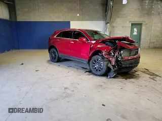 2021 Cadillac XT4 AWD Luxury with VIN 1GYFZBR44MF056778, listed as a Copart auction lot 80963854 with 32,069 mi miles and Salvage Title. Bid and sale history available at carsss.com. Image 14.