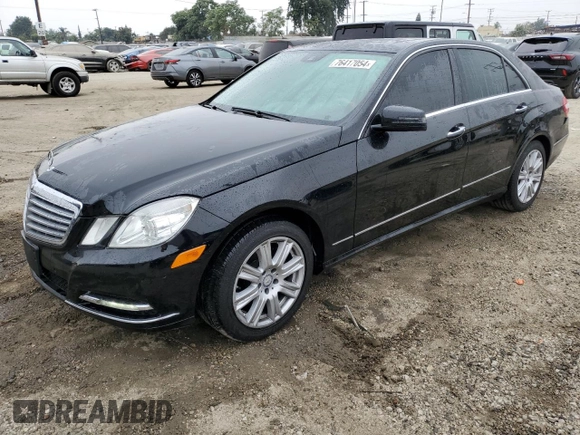 2013 Mercedes-Benz E 350 Luxury with VIN WDDHF5KB0DA691047, listed as a Copart auction lot 76417054 with 89,157 mi miles and Salvage Title. Bid and sale history available at DreamBid. Image 1.