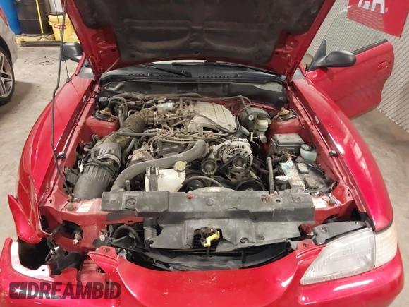 1998 Ford Mustang with VIN 1FAFP444XWF226648, listed as a IAAI auction lot 42019340 with 88,406 mi miles. Bid and sale history available at carsss.com. Image 10.