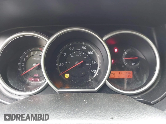 2010 Nissan Versa 1.6 with VIN 3N1CC1AP3AL391349, listed as a IAAI auction lot 42101109 with 115,738 mi miles. Bid and sale history available at carsss.com. Image 7.