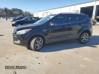 2014 Ford Escape Titanium with VIN 1FMCU0JX4EUA42499, listed as a Copart auction lot 87951075 with 108,358 mi miles and Salvage Title. Bid and sale history available at carsss.com. Image 1.