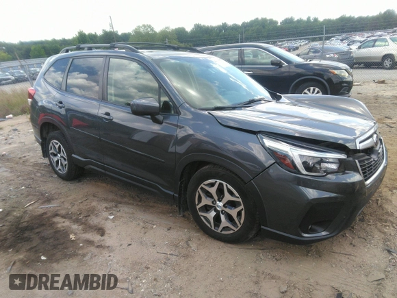 2021 Subaru Forester Premium with VIN JF2SKAFC1MH437721, listed as a IAAI auction lot 42633556 with 119,574 mi miles and . Bid and sale history available at DreamBid. Image 1.