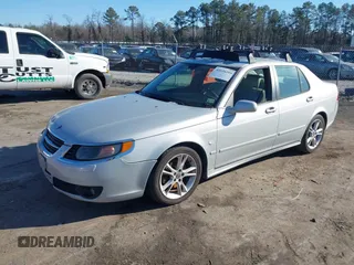 2008 Saab 9-5 with VIN YS3ED45G783500330, listed as a IAAI auction lot 41634209 with 170,382 mi miles. Bid and sale history available at carsss.com. Image 2.