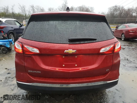 2018 Chevrolet Equinox LT with VIN 2GNAXJEV8J6231562, listed as a Copart auction lot 45574745 with 110,517 mi miles and Salvage Title. Bid and sale history available at carsss.com. Image 6.