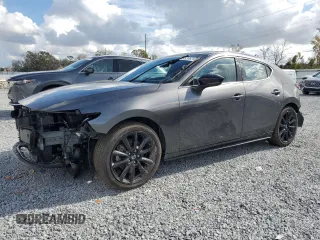 2023 Mazda 3 2.5 Turbo with VIN JM1BPBJY5P1623123, listed as a Copart auction lot 85520624 with 7,591 mi miles and Salvage Title. Bid and sale history available at DreamBid. Image 1.