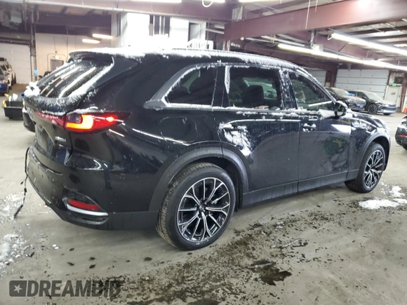2025 Mazda CX-70 Premium Plus with VIN JM3KJEHAXS1110963, listed as a Copart auction lot 82804004 with 4,490 mi miles and Salvage title. Bid and sale history available at DreamBid. Image 3.
