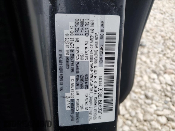 2020 Mazda CX-5 Grand Touring with VIN JM3KFADM9L1783156, listed as a Copart auction lot 42827565 with Not Provided miles and Salvage Title. Bid and sale history available at DreamBid. Image 13.