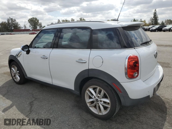 2012 MINI Countryman z VIN WMWZB3C56CWM01948, wystawiony jako Copart lot #54781705 z przebiegiem 128 374 mil mil oraz Szkoda całkowita • Salvage title. Historia ofert i sprzedaży dostępna na DreamBid. Obrazek 2.