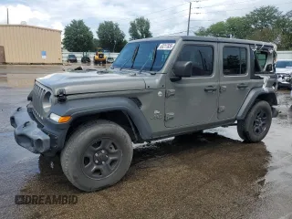 2020 Jeep Wrangler Unlimited Sport S with VIN 1C4HJXDN5LW155501, listed as a Copart auction lot 63217835 with 80,662 mi miles and Clean title. Bid and sale history available at DreamBid. Image 1.