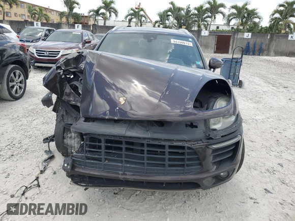 2017 Porsche Macan S with VIN WP1AB2A50HLB14917, listed as a Copart auction lot 53708615 with 112,512 mi miles and Salvage Title. Bid and sale history available at DreamBid. Image 5.
