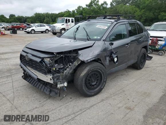 2021 Toyota RAV4 XLE Premium with VIN 2T3A1RFV2MC162689, listed as a Copart auction lot 63643255 with 24,735 mi miles and Salvage title. Bid and sale history available at DreamBid. Image 1.