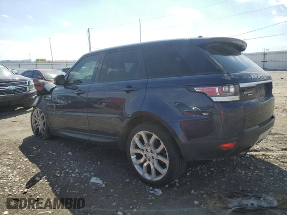 2015 Land Rover Range Rover Sport HSE with VIN SALWR2VF2FA531849, listed as a Copart auction lot 46579064 with Not provided miles and Salvage title. Bid and sale history available at DreamBid. Image 2.
