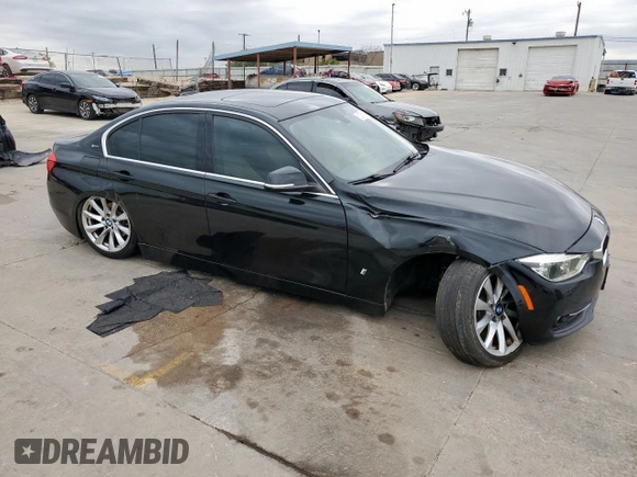 2017 BMW 3 Series 330e iPerformance with VIN WBA8E1C54HK895345, listed as a Copart auction lot 51351045 with 82,140 mi miles and Salvage Title. Bid and sale history available at carsss.com. Image 4.