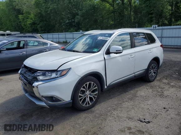 2018 Mitsubishi Outlander ES with VIN JA4AZ3A37JZ010939, listed as a Copart auction lot 57163395 with 67,787 mi miles and Salvage title. Bid and sale history available at DreamBid. Image 1.