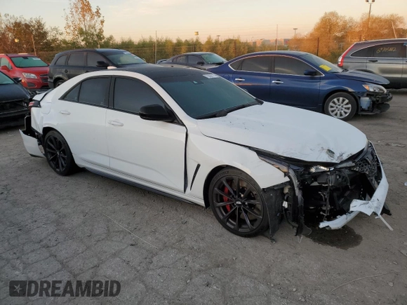 2023 Cadillac CT4-V Blackwing z VIN 1G6DL5RP6P0410806, wystawiony jako Copart lot #76096114 z przebiegiem 17 055 mil mil oraz Szkody całkowita. Historia ofert i sprzedaży dostępna na DreamBid. Obrazek 4.