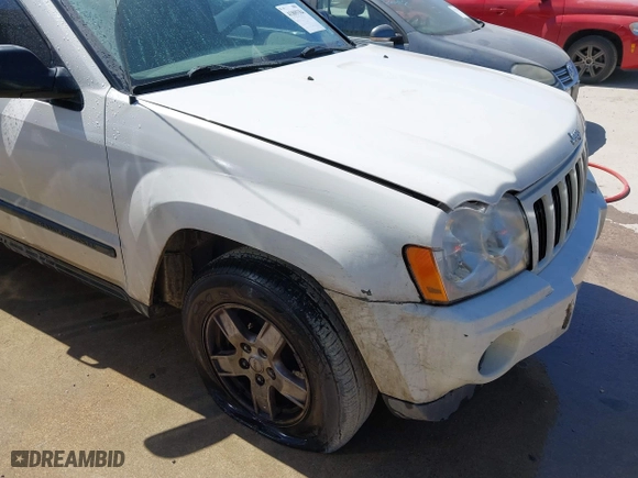 2007 Jeep Grand Cherokee Laredo with VIN 1J8HS48P37C658550, listed as a IAAI auction lot 41809384 with 1 mi miles. Bid and sale history available at carsss.com. Image 6.