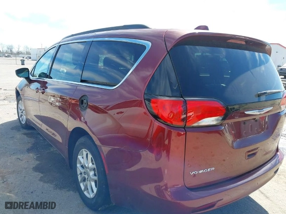 2020 Chrysler Voyager LXI with VIN 2C4RC1DG3LR144552, listed as a IAAI auction lot 41721697 with NaN miles. Bid and sale history available at carsss.com. Image 3.