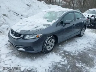 2013 Honda Civic Sdn LX with VIN 19XFB2F56DE004408, listed as a IAAI auction lot 41557421 with 95,484 mi miles. Bid and sale history available at carsss.com. Image 16.