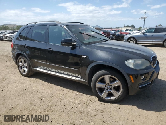 2008 BMW X5 3.0si with VIN 5UXFE43508L025869, listed as a Copart auction lot 53586585 with 100,672 mi miles and Clean Title. Bid and sale history available at carsss.com. Image 4.