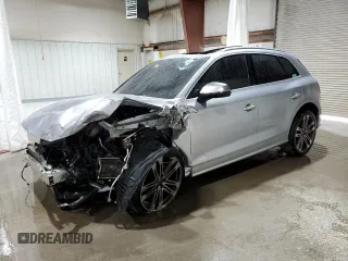 2018 Audi SQ5 Premium Plus with VIN WA1A4AFY7J2151817, listed as a Copart auction lot 80998964 with 51,759 mi miles and Salvage Title. Bid and sale history available at DreamBid. Image 1.