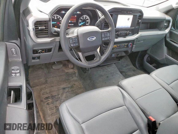 2023 Ford F-150 XL with VIN 1FTMF1CB6PKE64993, listed as a Copart auction lot 56198495 with 41,376 mi miles and Salvage title. Bid and sale history available at DreamBid. Image 8.