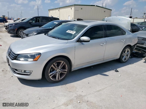 2015 Volkswagen Passat 1.8T SE w/Sunroof & Nav with VIN 1VWBT7A36FC049189, listed as a Copart auction lot 50264705 with 96,828 mi miles and Salvage Title. Bid and sale history available at carsss.com. Image 1.