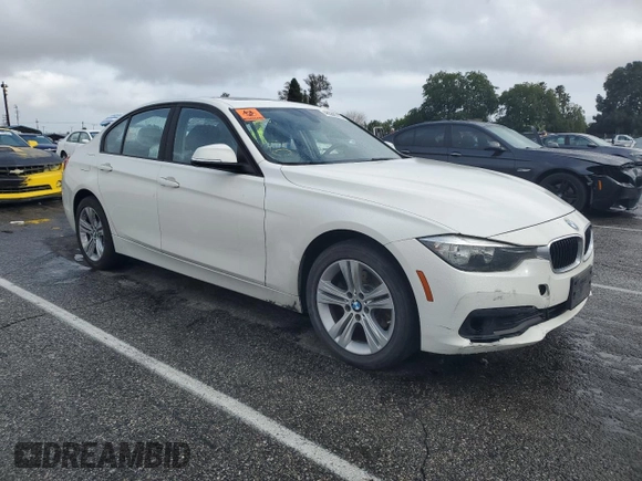 2017 BMW 3 Series 320i with VIN WBA8E1G50HNU14029, listed as a Copart auction lot 48386015 with 87,852 mi miles and Salvage Title. Bid and sale history available at carsss.com. Image 4.