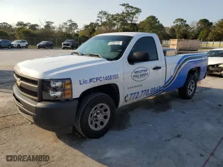 2011 Chevrolet Silverado 1500 Work Truck with VIN 1GCNCPEX7BZ344029, listed as a Copart auction lot 43953155 with 114,097 mi miles and Salvage Title. Bid and sale history available at carsss.com. Image 1.