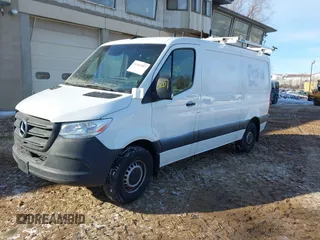 2023 Mercedes-Benz Sprinter Cargo with VIN W1Y4KBHY5PT132726, listed as a IAAI auction lot 41543207 with 23,052 mi miles and . Bid and sale history available at carsss.com. Image 2.