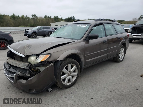 2008 Subaru Outback i with VIN 4S4BP61C987306693, listed as a Copart auction lot 56341745 with Not provided miles and Salvage title. Bid and sale history available at DreamBid. Image 1.