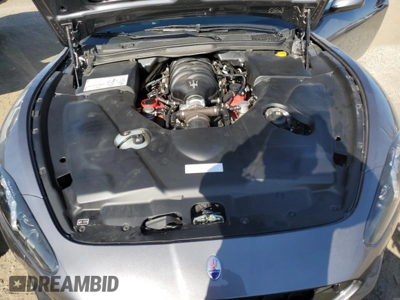2019 Maserati GranTurismo Sport with VIN ZAM45VMAXK0312263, listed as a Copart auction lot 58569595 with 4,574 mi miles and Salvage title. Bid and sale history available at DreamBid. Image 11.