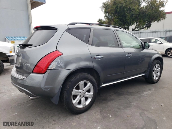 2007 Nissan Murano S with VIN JN8AZ08WX7W626069, listed as a Copart auction lot 64867864 with 135,636 mi miles and Salvage Title. Bid and sale history available at carsss.com. Image 3.