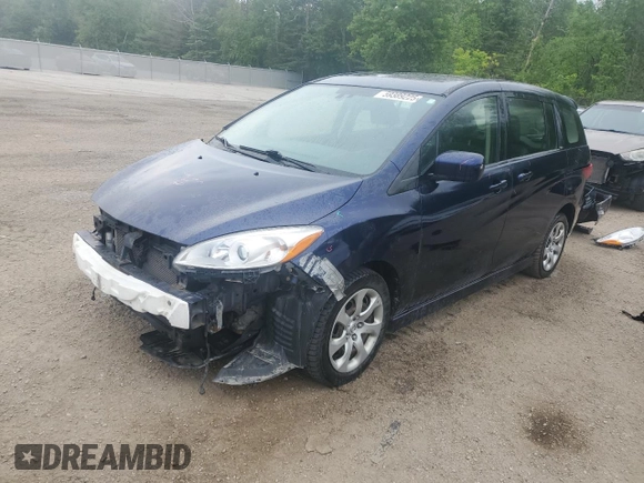 2012 Mazda 5 Grand Touring z VIN JM1CW2DL1C0120292, wystawiony jako Copart lot #59389225 z przebiegiem 222 038 mil mil oraz Czysty tytuł • Clean title. Historia ofert i sprzedaży dostępna na DreamBid. Obrazek 1.
